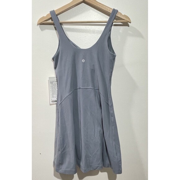 NWT Lululemon Align Dress Belgian Blue SZ 4 Nulu Built in Pockets Shorts Tennis - Picture 5 of 6